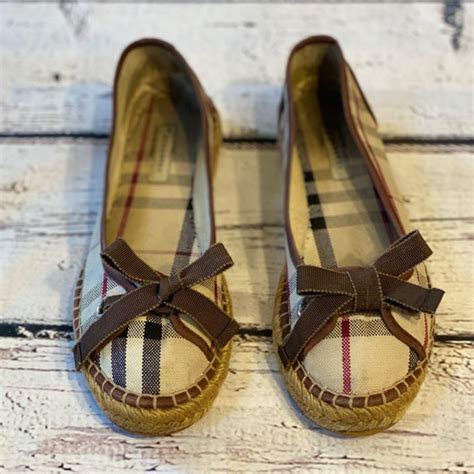 burberry woman slides|burberry espadrille flats.